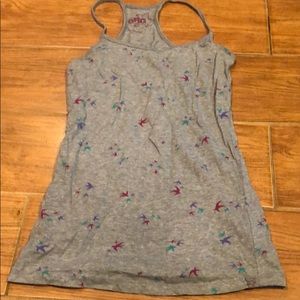 Gray garage bird tank